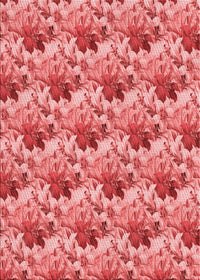 Machine Washable Transitional Light Coral Pink Rug, wshpat3848rd