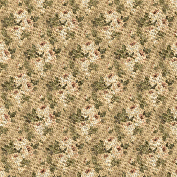 Round Patterned Yellow Orange Rug, pat3849brn