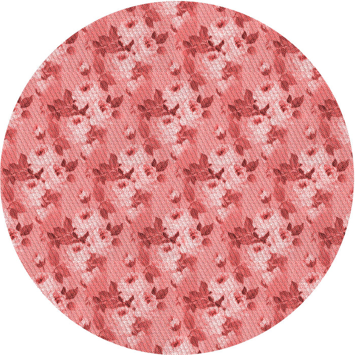 Square Machine Washable Transitional Light Salmon Pink Rug in a Living Room, wshpat3849rd