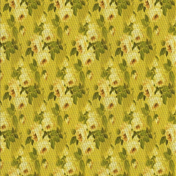 Machine Washable Transitional Yellow Rug, wshpat3849yw