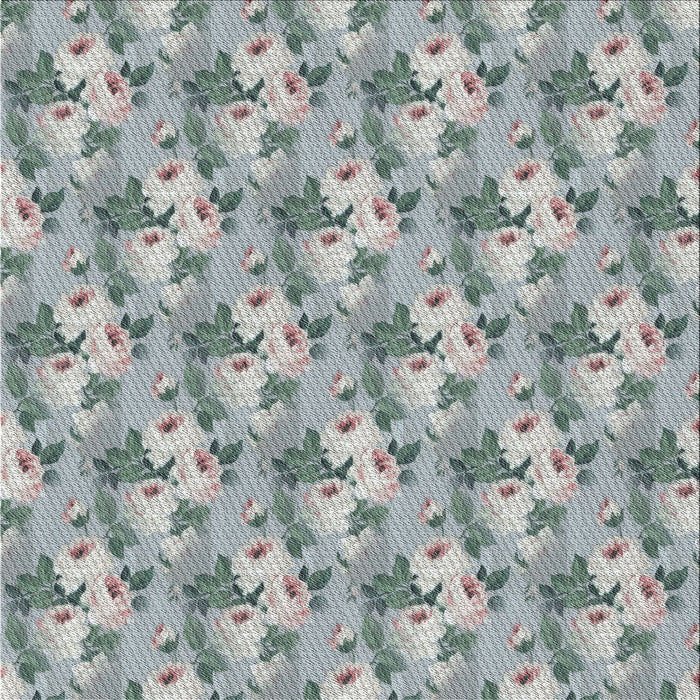 Square Patterned Gray Novelty Rug, pat3849