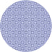 Square Machine Washable Transitional Lavender Blue Rug in a Living Room, wshpat385blu