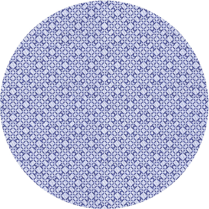 Square Patterned Lavender Blue Rug, pat385blu