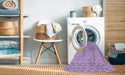 Machine Washable Transitional Jasmine Purple Rug in a Washing Machine, wshpat385pur