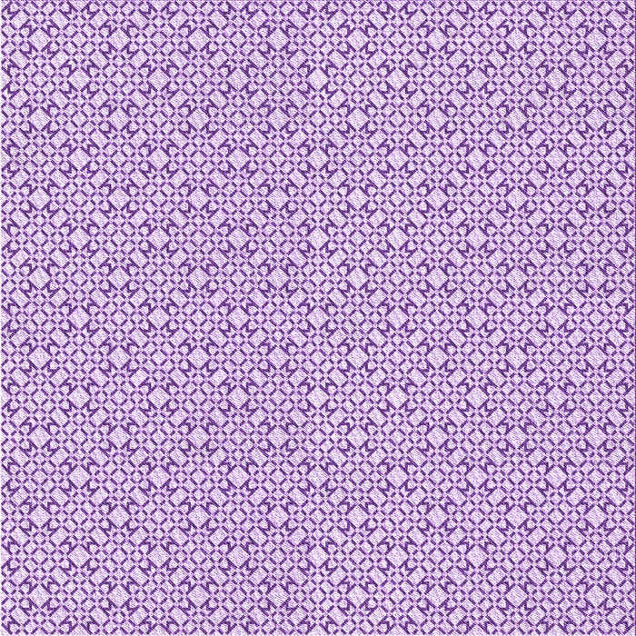 Round Machine Washable Transitional Jasmine Purple Rug, wshpat385pur