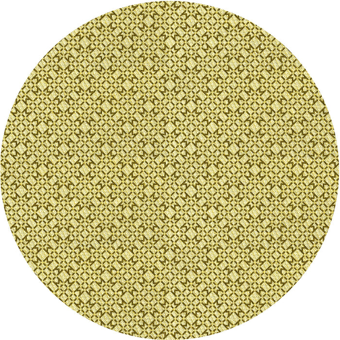 Square Patterned Dark Golden Brown Rug, pat385yw