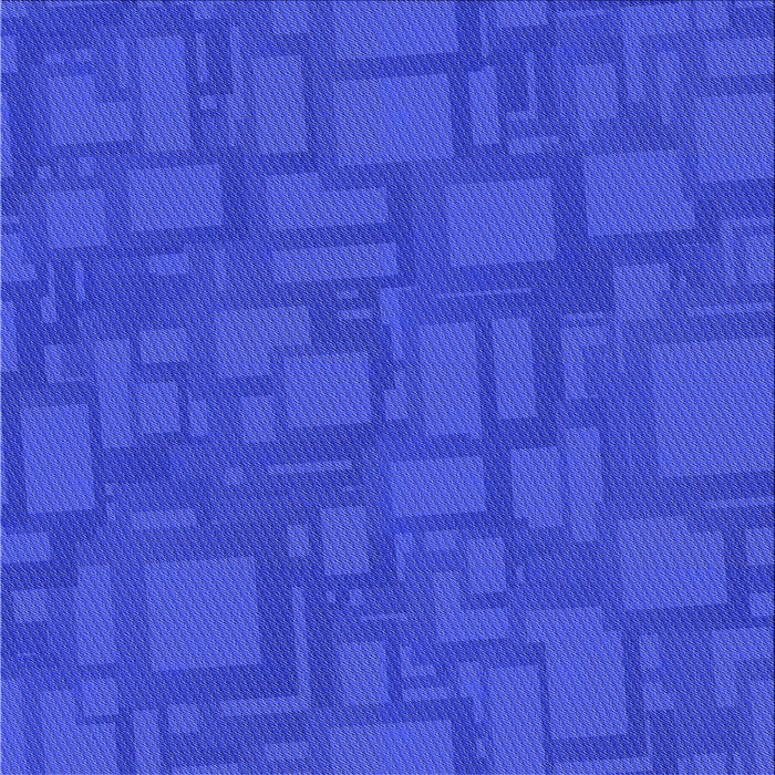 Round Patterned Blue Rug, pat3850blu