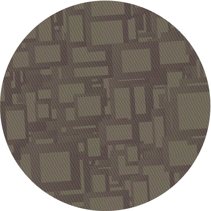 Square Patterned Purple Rug, pat3850grn