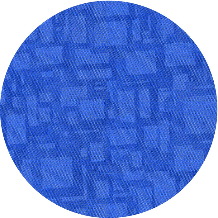 Square Machine Washable Transitional Neon Blue Rug in a Living Room, wshpat3850lblu