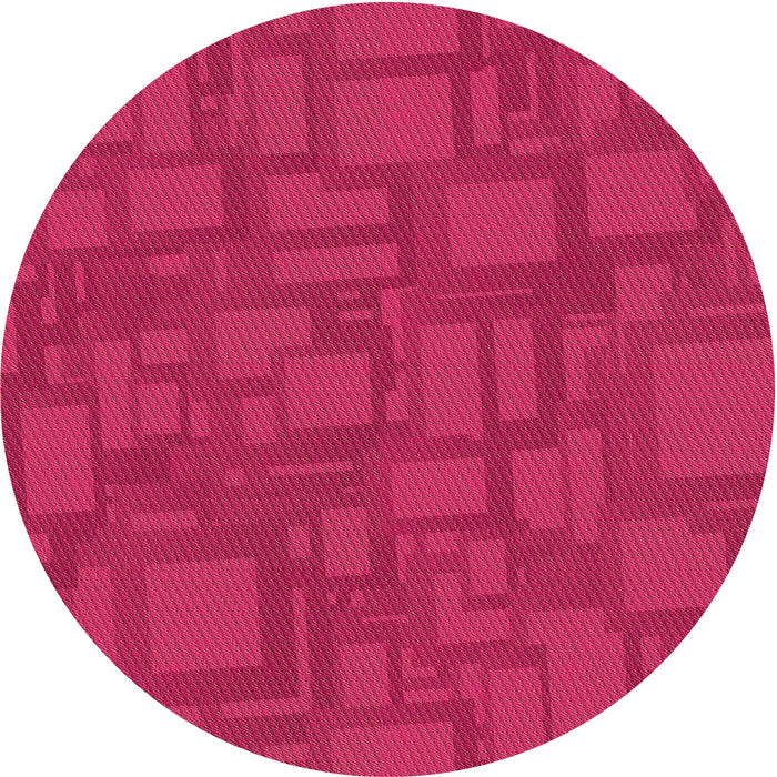 Square Machine Washable Transitional Hot Deep Pink Rug in a Living Room, wshpat3850org