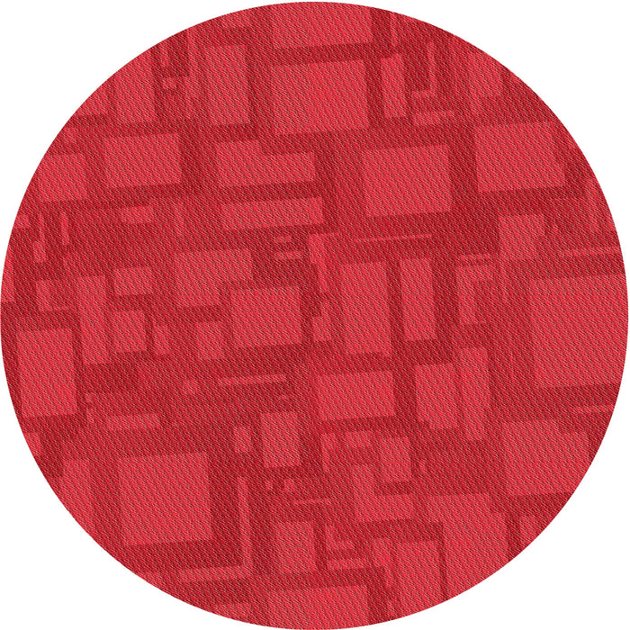 Square Patterned Red Rug, pat3850rd
