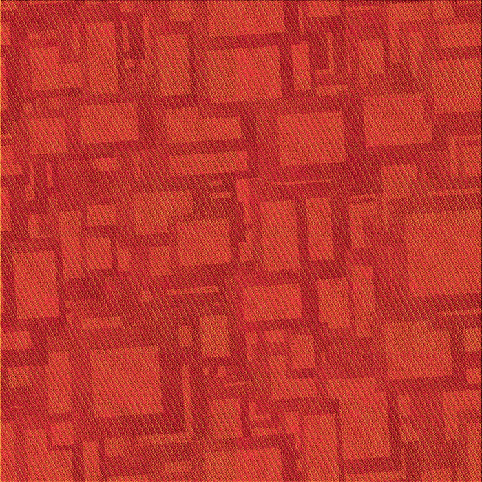 Round Patterned Scarlet Red Rug, pat3850yw