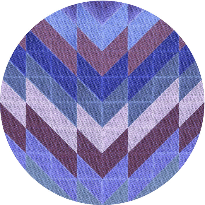 Square Patterned Amethyst Purple Rug, pat3851blu