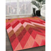 Machine Washable Transitional Red Rug in a Family Room, wshpat3851rd