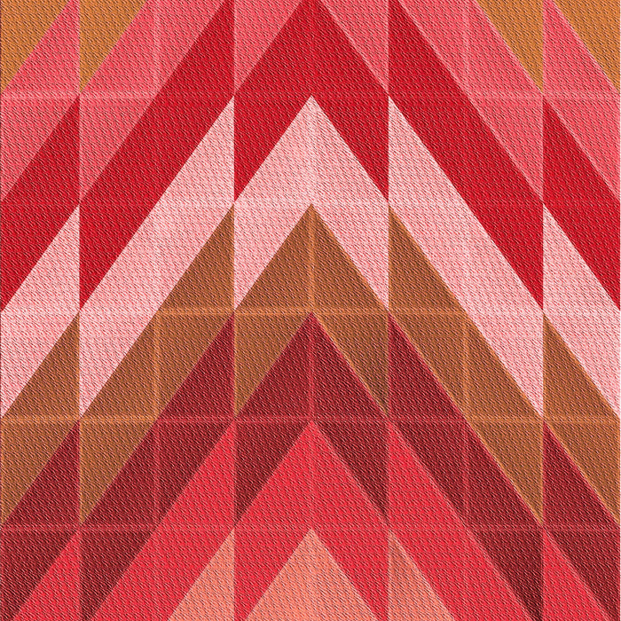 Patterned Red Rug, pat3851rd