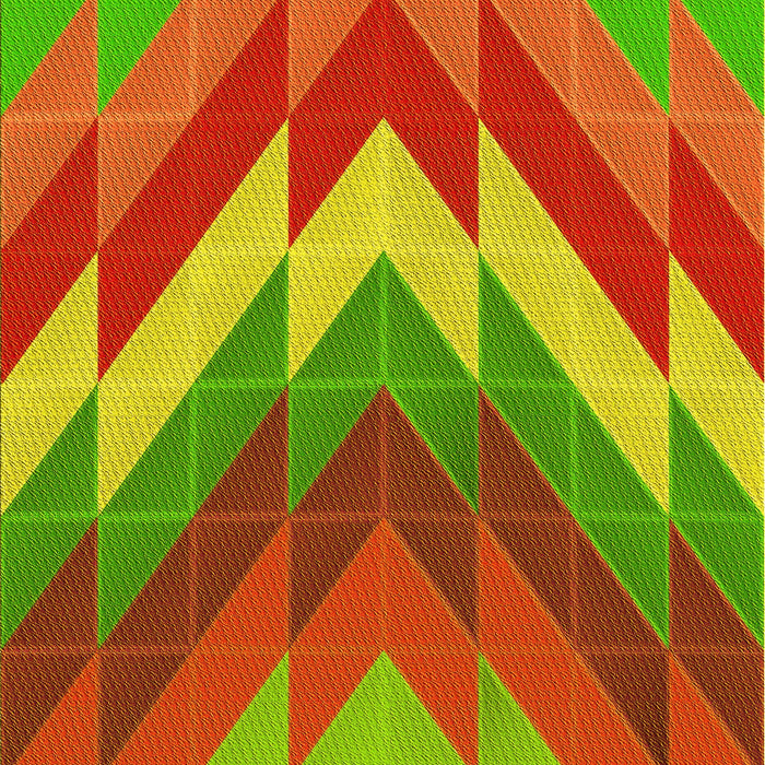 Patterned Neon Red Rug, pat3851yw