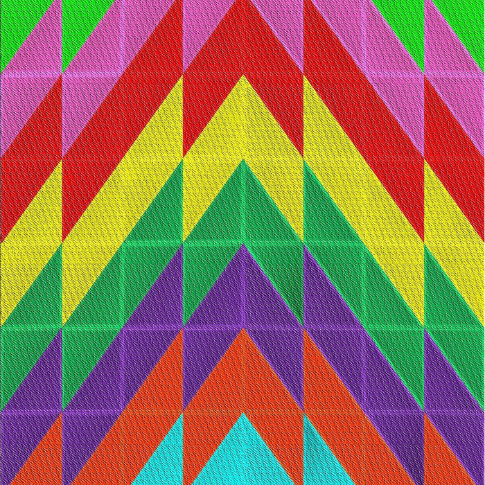 Patterned Green Modern Rug, pat3851