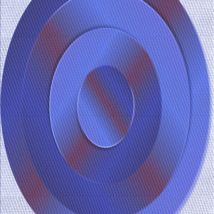 Patterned Denim Blue Rug, pat3852blu