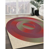 Patterned Camel Brown Rug, pat3852brn