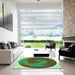 Machine Washable Transitional Green Rug in a Kitchen, wshpat3852grn