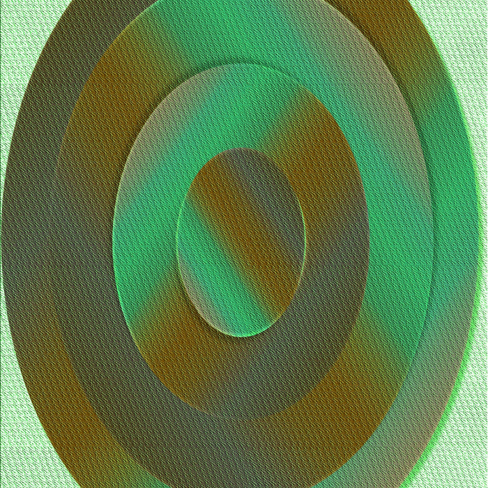 Patterned Green Rug, pat3852grn