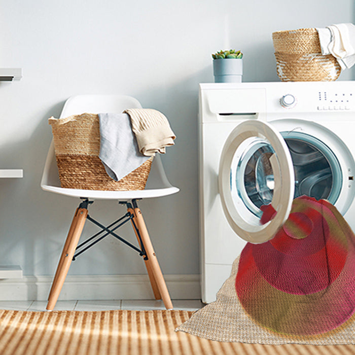 Machine Washable Transitional Brown Sand Brown Rug in a Washing Machine, wshpat3852org