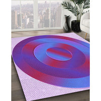 Patterned Purple Mimosa Purple Rug, pat3852pur