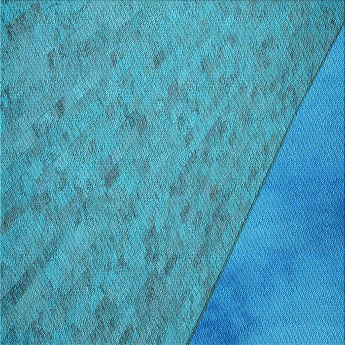 Round Machine Washable Transitional Bright Turquoise Blue Rug, wshpat3853lblu