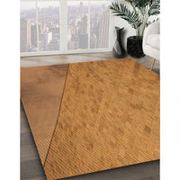 Patterned Mahogany Brown Rug, pat3853org