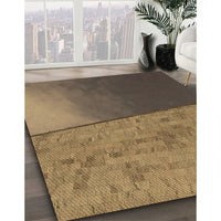 Patterned Bronze Brown Rug, pat3854brn