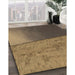 Patterned Bronze Brown Rug in Family Room, pat3854brn