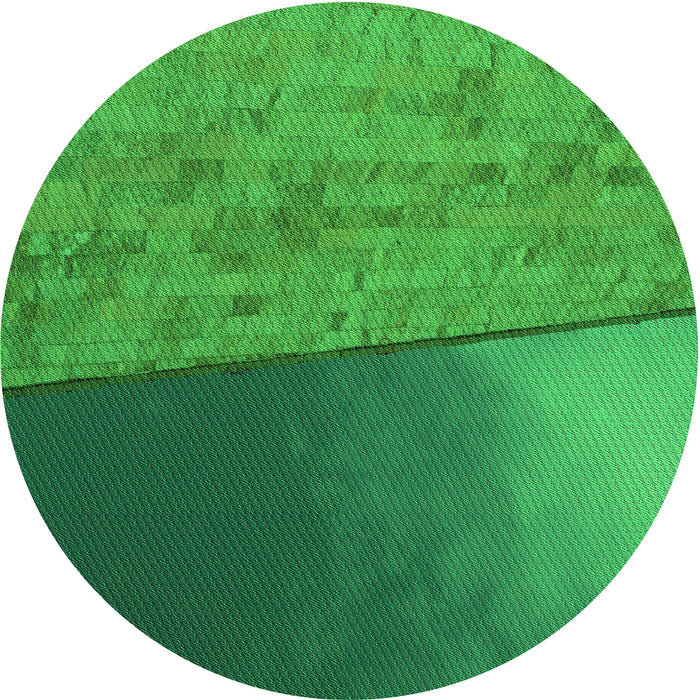 Square Machine Washable Transitional Forest Green Rug in a Living Room, wshpat3854grn