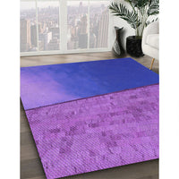 Patterned Purple Rug, pat3854pur