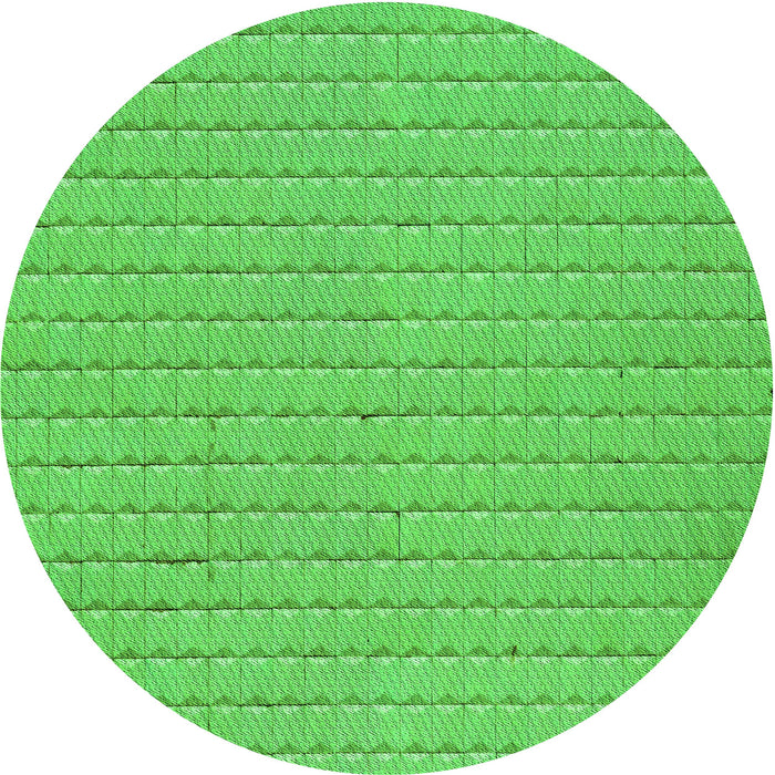 Square Patterned Neon Green Rug, pat3855grn