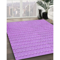 Patterned Violet Purple Rug, pat3855pur