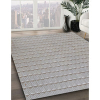 Patterned Gray Novelty Rug, pat3855