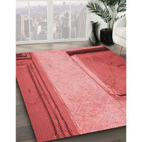 Patterned Red Rug, pat3856rd