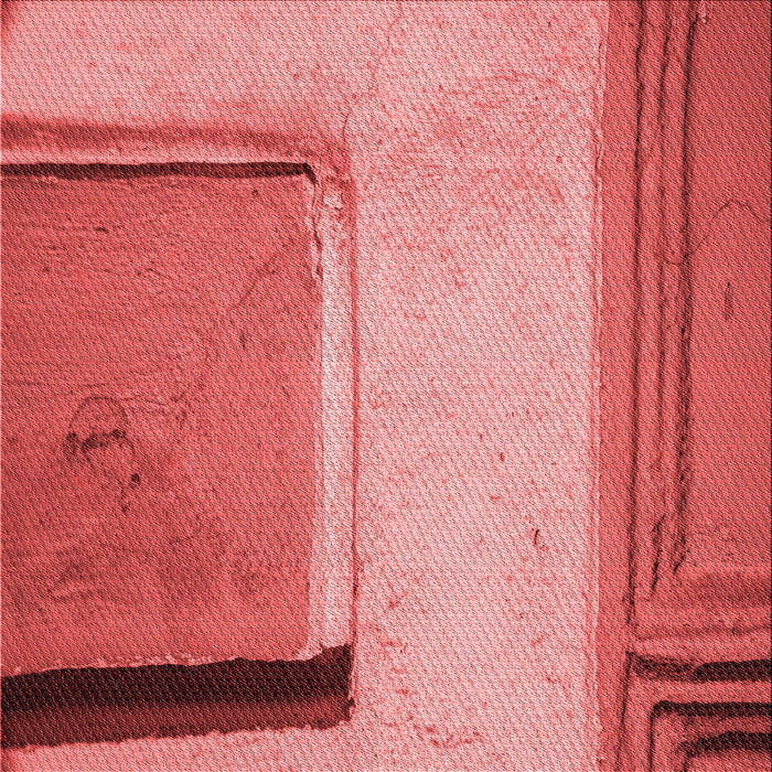 Round Patterned Red Rug, pat3856rd