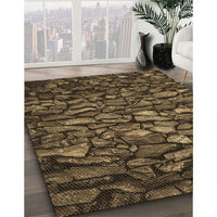 Patterned Light Brown Rug, pat3857brn