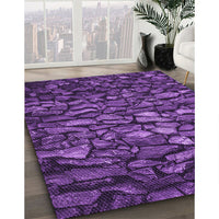 Patterned Purple Rug, pat3857pur