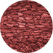 Square Machine Washable Transitional Red Rug in a Living Room, wshpat3857rd