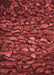 Machine Washable Transitional Red Rug, wshpat3857rd