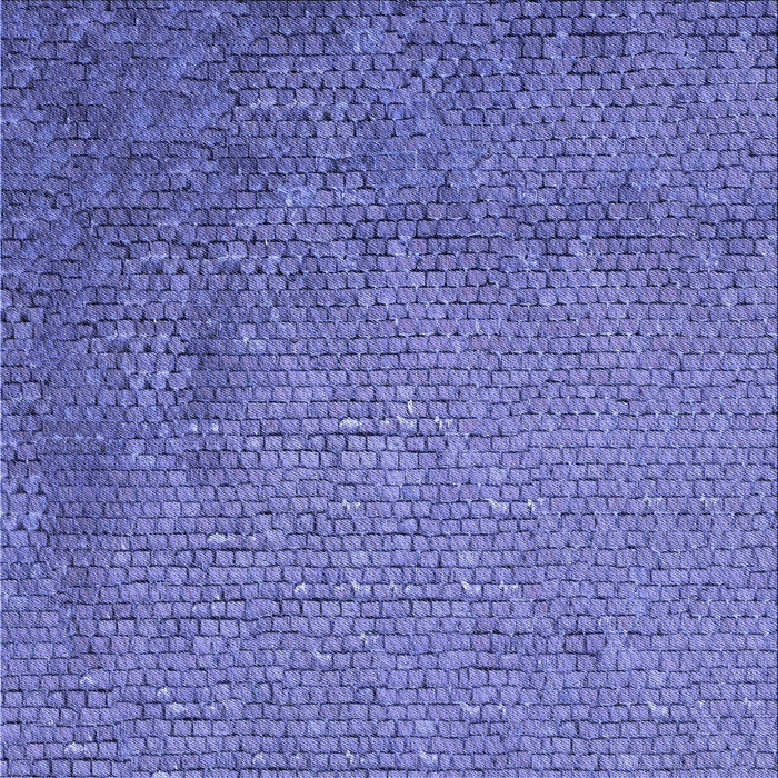 Round Patterned Sky Blue Rug, pat3858blu