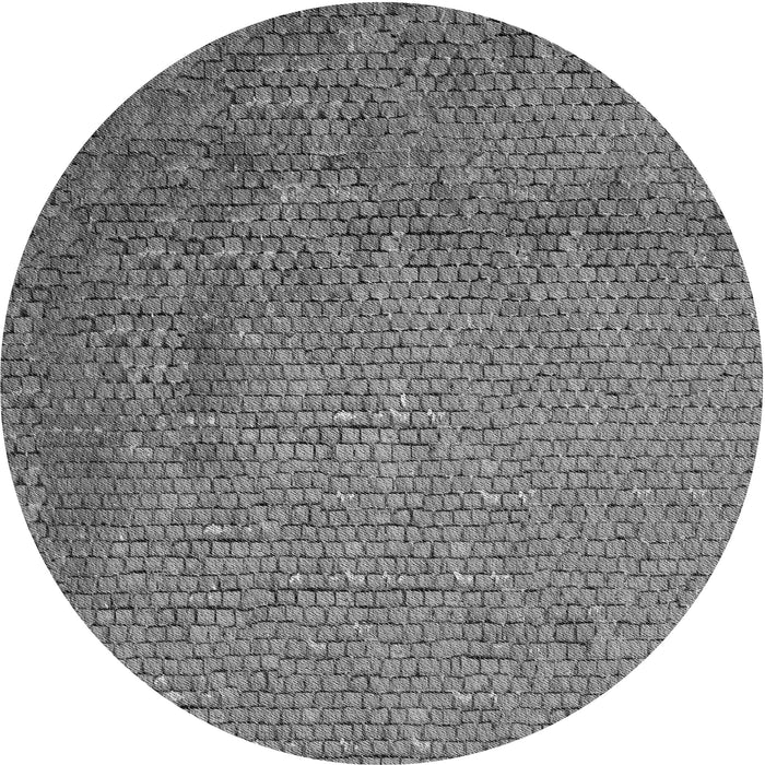 Square Patterned Gray Rug, pat3858gry