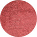 Square Patterned Red Rug, pat3858rd