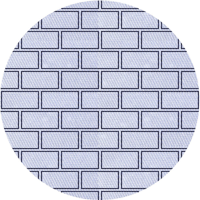 Square Patterned Lavender Blue Rug, pat3859blu