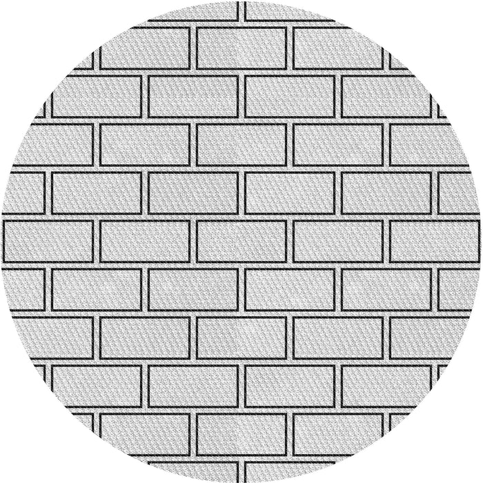 Square Patterned Platinum Gray Rug, pat3859gry