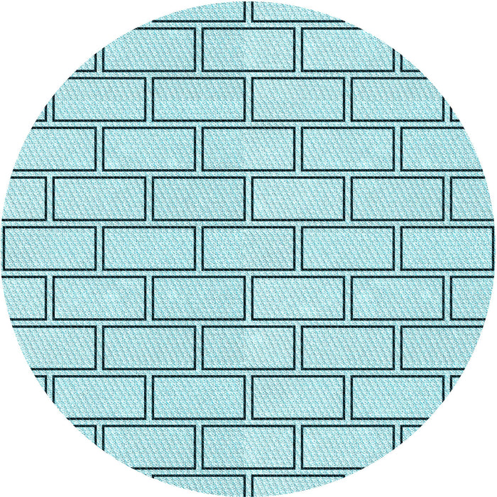 Square Patterned Electric Blue Rug, pat3859lblu