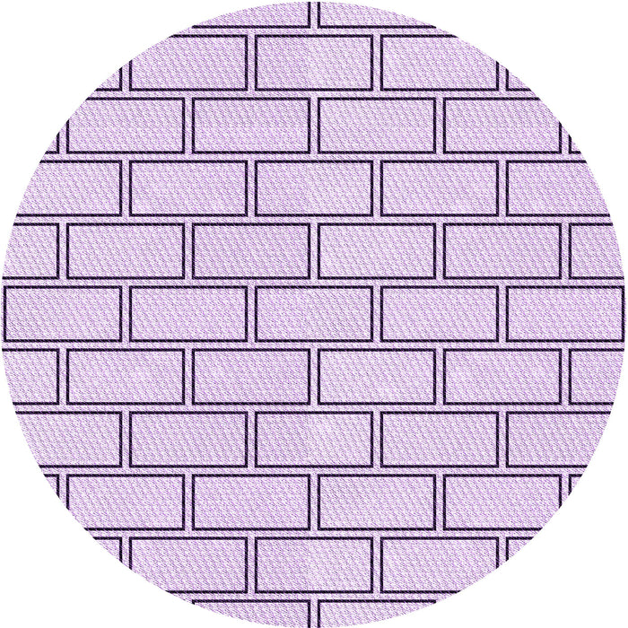 Square Patterned Lilac Purple Rug, pat3859pur