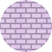 Square Patterned Lilac Purple Rug, pat3859pur